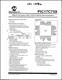 Click here to download PIC17LC756A-08/P Datasheet