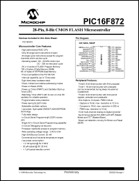 Click here to download PIC16F872-I/SP Datasheet