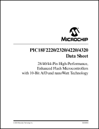 Click here to download PIC18LF2220-I/SO Datasheet