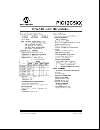 Click here to download PIC12LC509A-04/SM Datasheet
