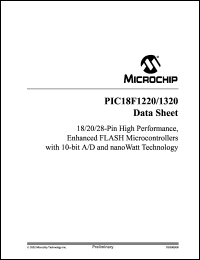 Click here to download PIC18LF1320-E/ML Datasheet