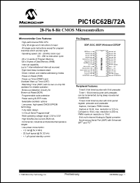 Click here to download PIC16C62BT-04 Datasheet