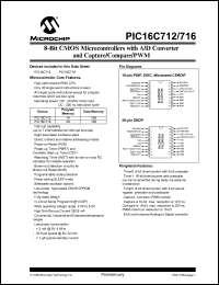 Click here to download PIC16LC716T-20E/P Datasheet