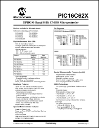 Click here to download PIC16LCR620A-20/P Datasheet