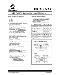 Click here to download PIC16LC710-20I/SP Datasheet
