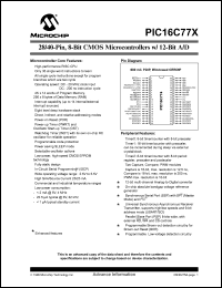 Click here to download PIC16LC774-04I/PT Datasheet