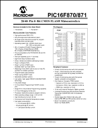 Click here to download PIC16F870T/P Datasheet