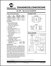 Click here to download 24AA040 Datasheet