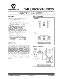 Click here to download 24LC025 Datasheet