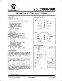 Click here to download 24LC160-SN Datasheet