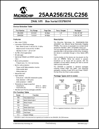 Click here to download 25AA256T-ESNG Datasheet