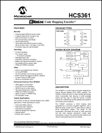 Click here to download HCS361 Datasheet
