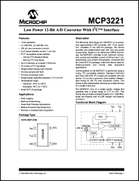 Click here to download MCP3221A3T-I/OT Datasheet