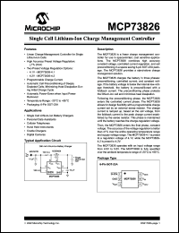 Click here to download MCP73826 Datasheet