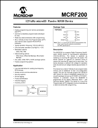 Click here to download MCRF200I/1M00A Datasheet