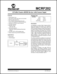 Click here to download MCRF202-I/W Datasheet