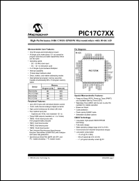 Click here to download PIC17LC752 Datasheet