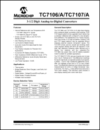 Click here to download TC7107A Datasheet