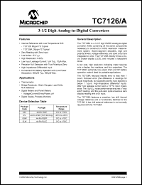Click here to download TC7126A Datasheet