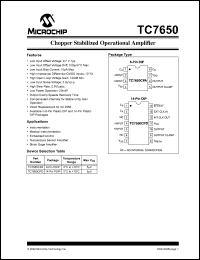 Click here to download TC7650 Datasheet