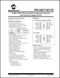 Click here to download PIC16C716-04I/P Datasheet