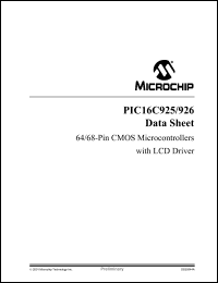 Click here to download PIC16C925T-I/PT Datasheet