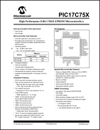 Click here to download PIC17C756T Datasheet