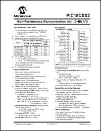 Click here to download PIC18C252T-E/JW Datasheet
