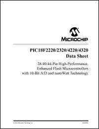 Click here to download PIC18LF4320-I/SO Datasheet