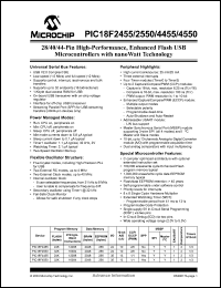 Click here to download PIC18F2550 Datasheet