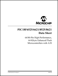 Click here to download PIC18LF8621T-E/PTQTP Datasheet