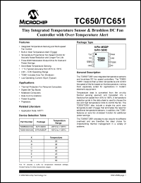 Click here to download TC651DGVUA Datasheet