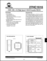Click here to download 27HC1616L70I/J Datasheet