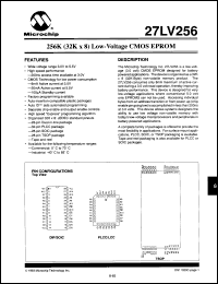 Click here to download 27LV256-20/K Datasheet