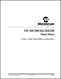 Click here to download PIC10F202T Datasheet