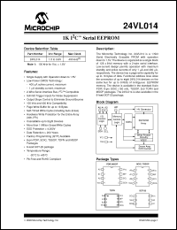 Click here to download 24VL014T Datasheet