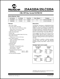 Click here to download 25LC320A Datasheet