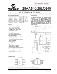 Click here to download 25AA640XT Datasheet
