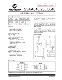 Click here to download 25LC640X Datasheet