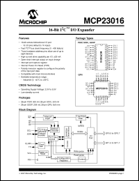 Click here to download MCP23016 Datasheet