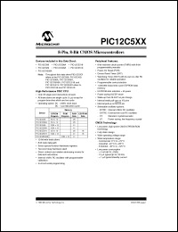 Click here to download PIC12LC509A Datasheet