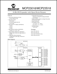Click here to download MCP23018 Datasheet