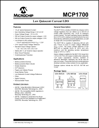 Click here to download MCP1700T-3002ETO Datasheet