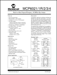 Click here to download MCP6021T Datasheet