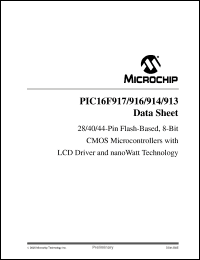 Click here to download PIC16F917 Datasheet