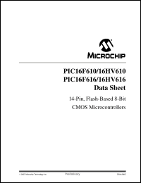 Click here to download PIC16HV610 Datasheet