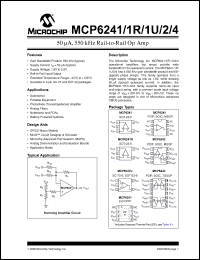 Click here to download MCP6241_08 Datasheet