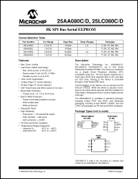 Click here to download 25LC080C Datasheet