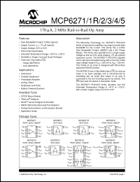 Click here to download MCP6271_08 Datasheet