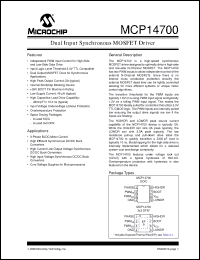 Click here to download MCP14700T Datasheet